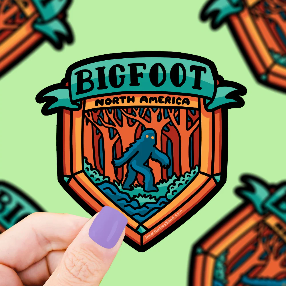 Turtle's Soup Big Foot Cryptid Location Sticker