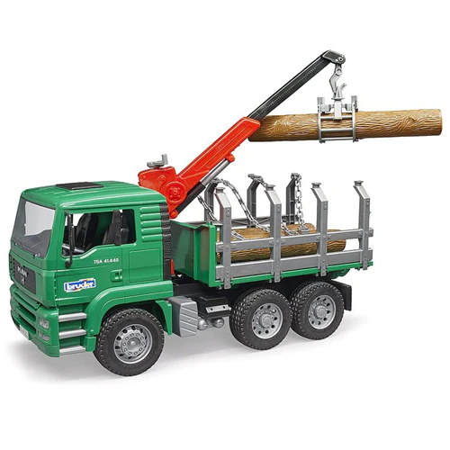 Bruder MAN TGA Timber Truck with Loading Crane - Image 3