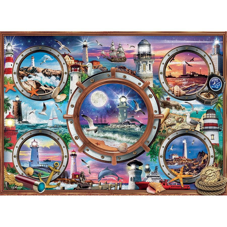 Cobble Hill Lighthouses 1000 Piece Puzzle - Image 2