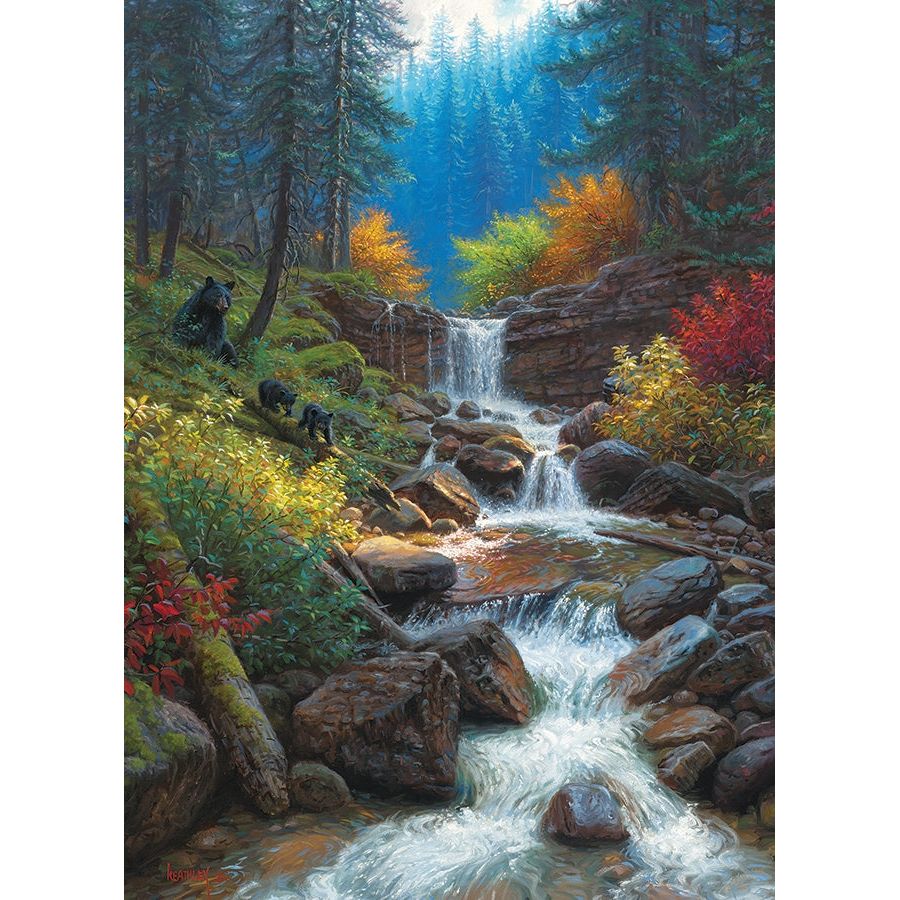 Cobble Hill Mountain Cascade 1000 Piece Puzzle - Image 2