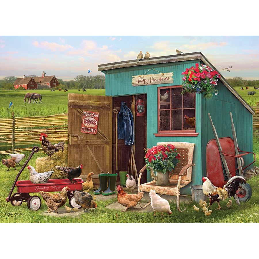 Cobble Hill The Happy Hen House 1000 Piece Puzzle - Image 2