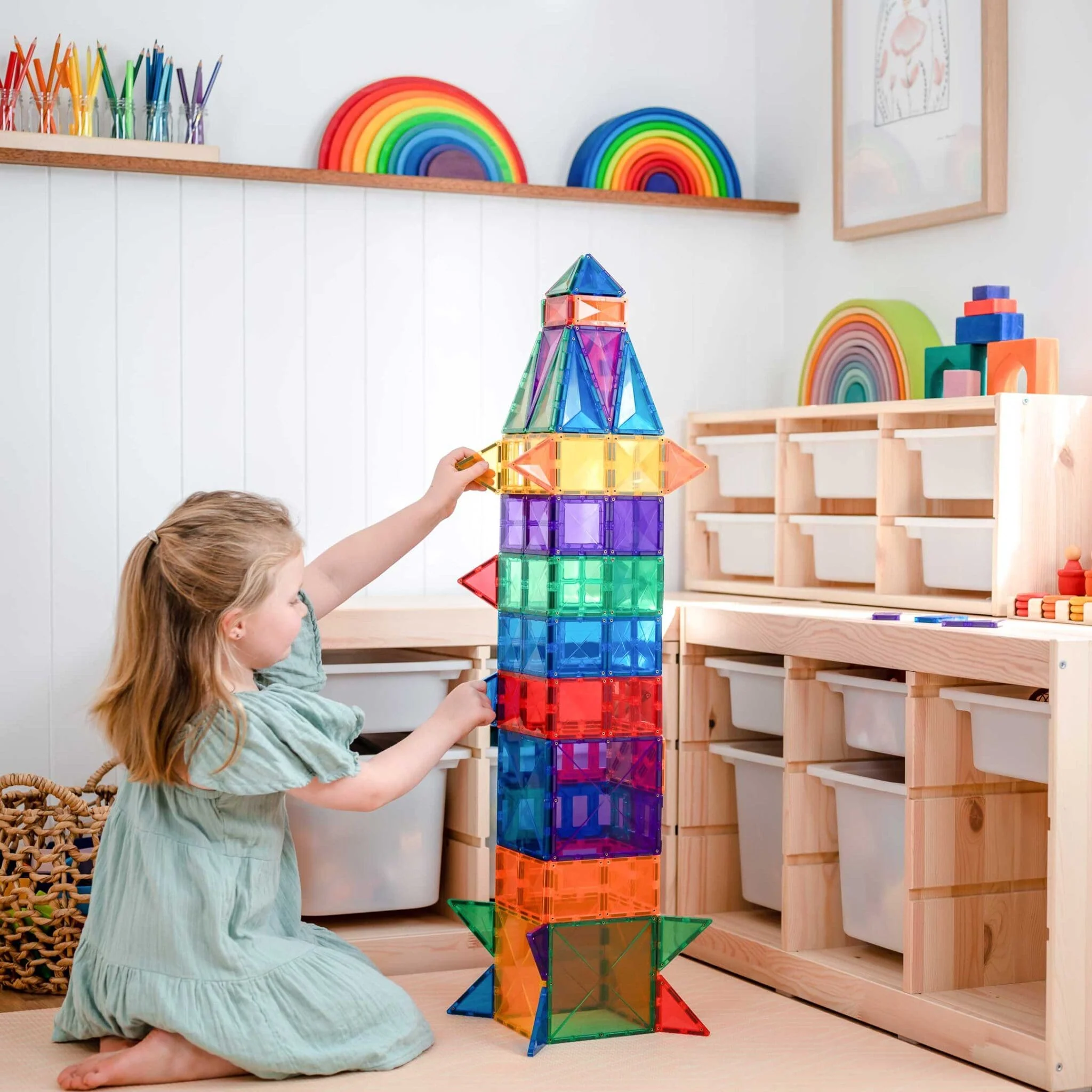 Connetix 102 Piece Rainbow Creative Pack - Image 5