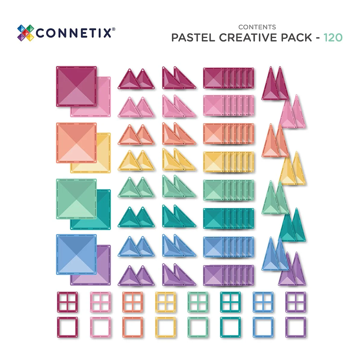 Connetix 120 Piece Pastel Creative Pack - Image 8