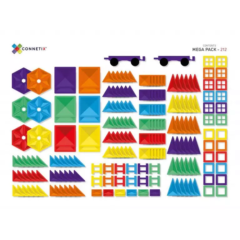 Connetix 212 Piece Rainbow Mega Pack - Image 3