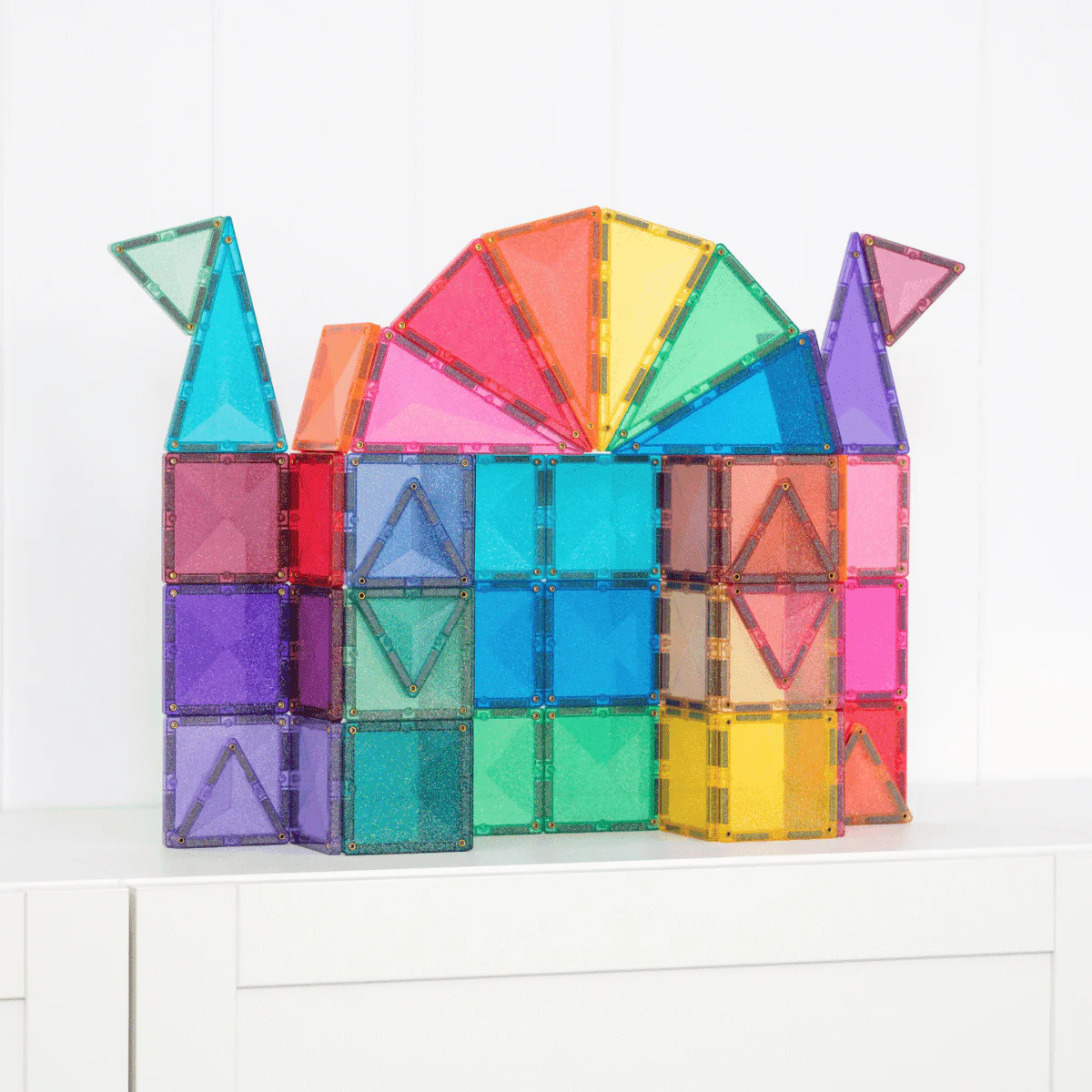 Connetix 48 Piece Glitter Castle Pack - Image 3