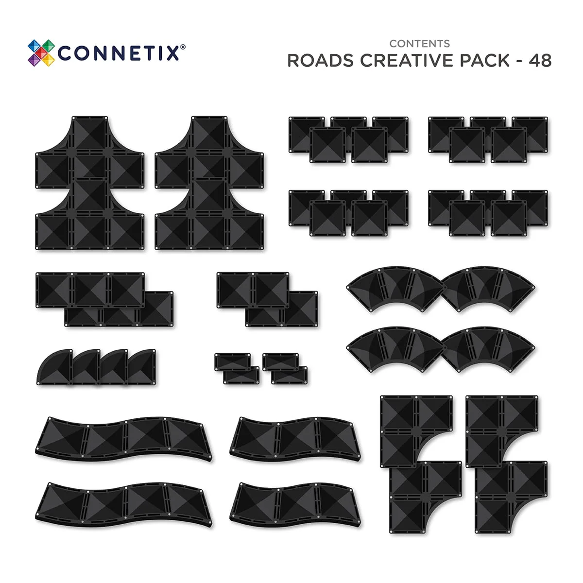 Connetix 48 Piece Roads Pack - Image 5