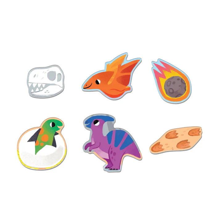 Mudpuppy Dinosaur Park 25 Piece Floor Puzzle With Shaped Pieces - Image 3