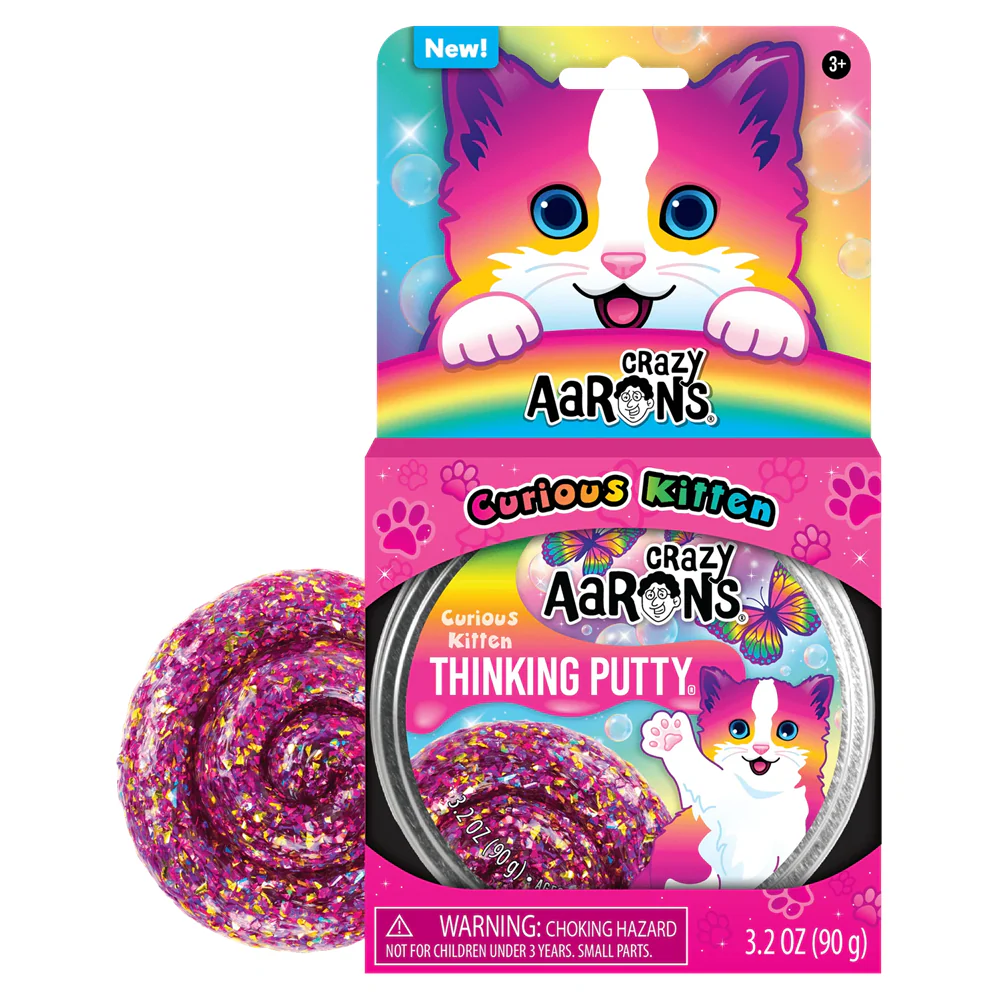 Crazy Aaron's 4" Tin - Curious Kitten