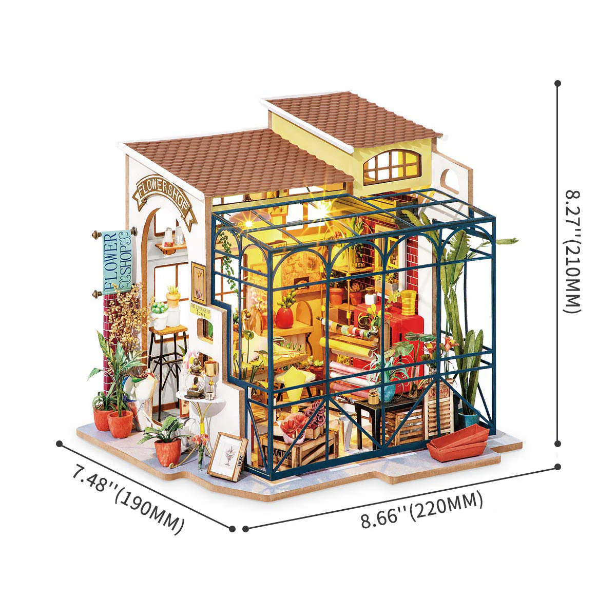 Rolife DIY Miniature Dollhouse Emily's Flower Shop - Image 2