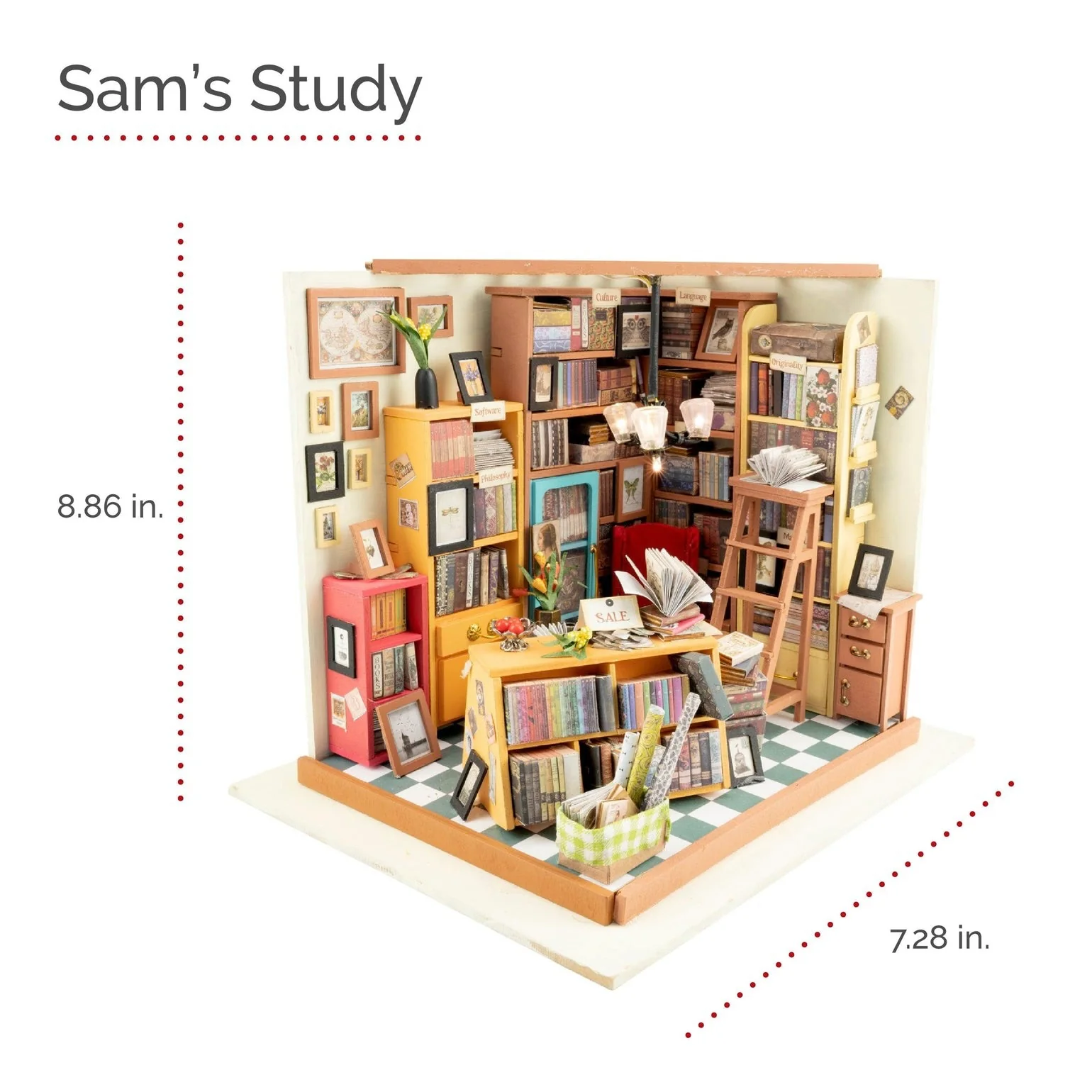 Rolife DIY Miniature House Sam's Study - Image 2