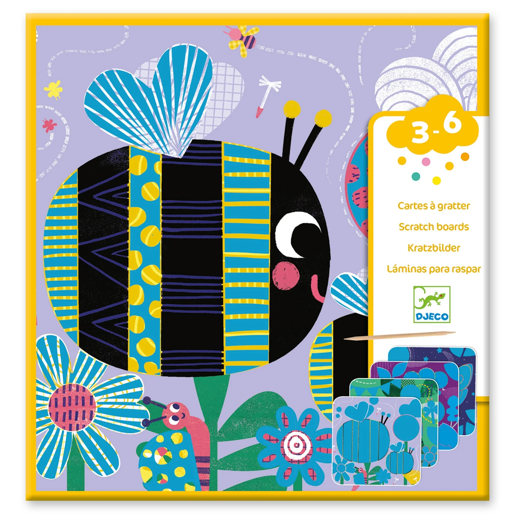 Djeco Scratch Cards Bugs
