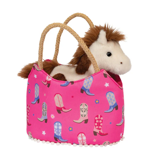 Douglas Sassy Pet Sak's Cowgirl Boots With Horse - 7"