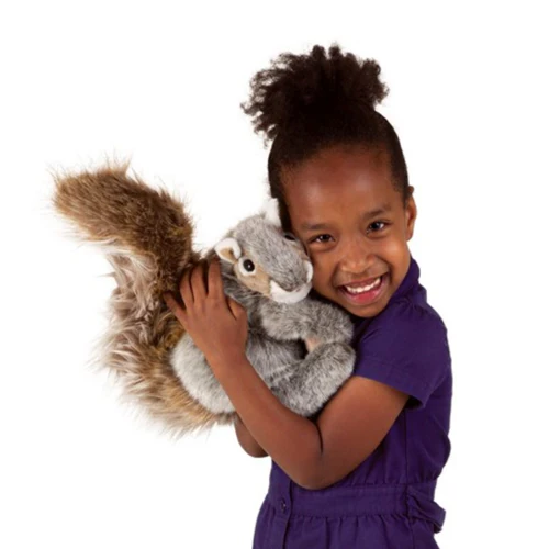 Folkmanis Gray Squirrel Puppet - Image 2