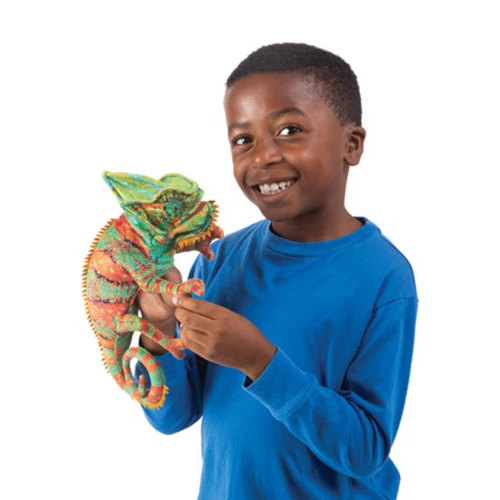 Folkmanis Small Chameleon Puppet - Image 2