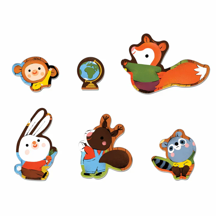 Mudpuppy Forest School 25 Piece Floor Puzzle With Shaped Pieces - Image 3