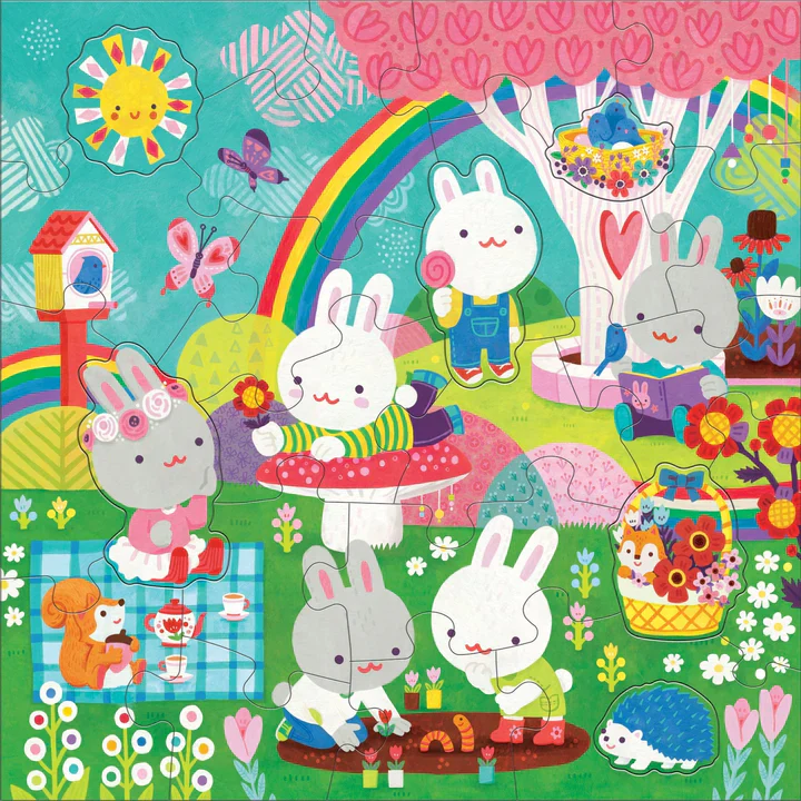 Mudpuppy Garden Bunnies 25 Piece Floor Puzzle - Image 2