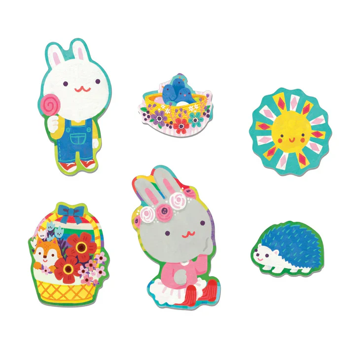 Mudpuppy Garden Bunnies 25 Piece Floor Puzzle - Image 3