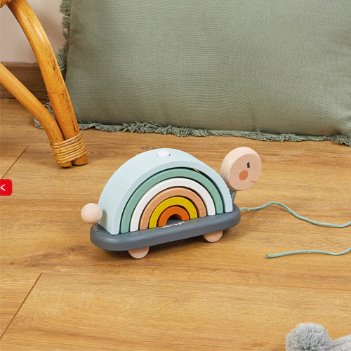 Janod Sweet Cocoon Rainbow Turtle - Image 6