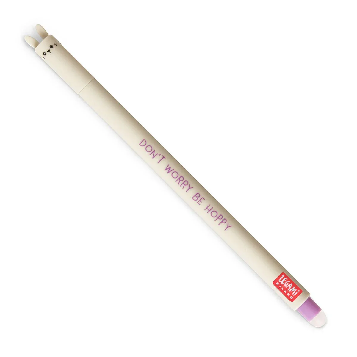 Legami Erasable Pen Purple Ink - Don't Worry Be Hoppy