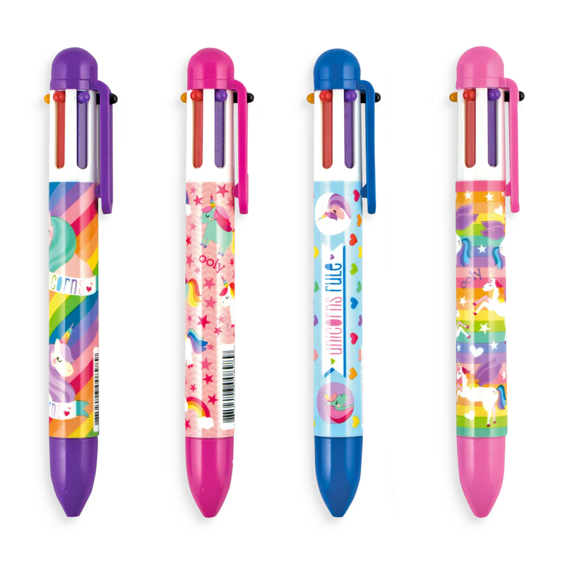 Ooly Unique Unicorns 6 Click Colour Pens