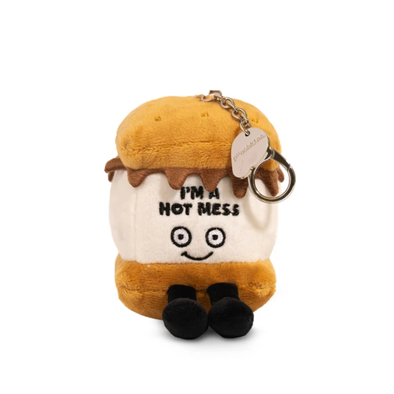Punchkins "I'm A Hot Mess" S'More Plush Bag Charm
