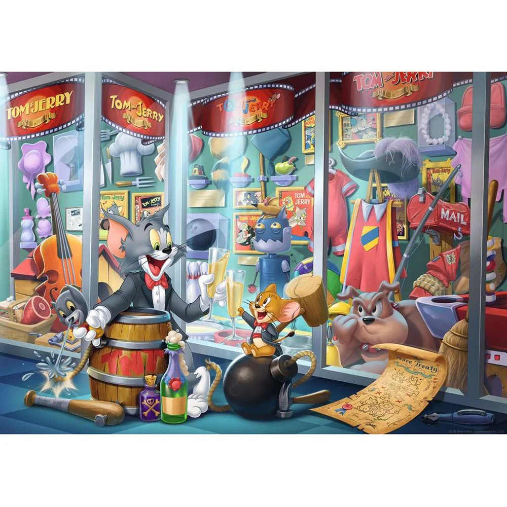 Ravensburger Tom and Jerry Hall of Fame 1000 Piece Puzzle - Image 2