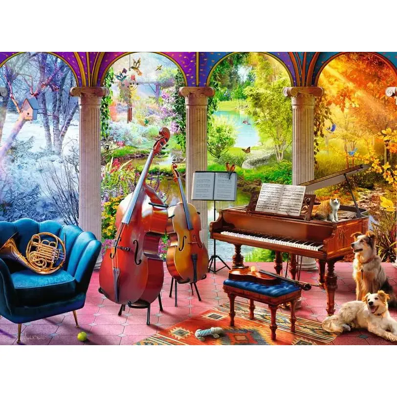 Ravensburger Feel Well & Puzzle: Four Seasons Music 100 Piece Puzzle - Image 2