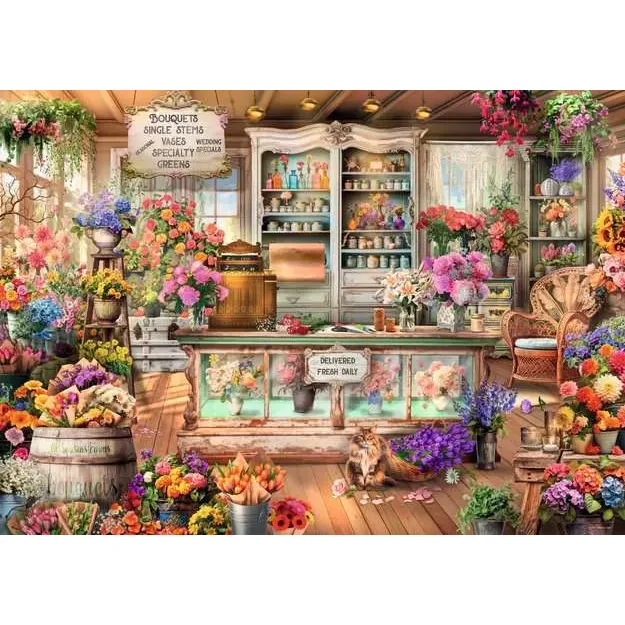 Ravensburger All Seasons Flower Shop 1000 Piece Puzzle - Image 2