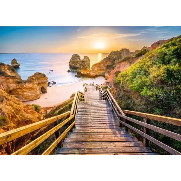 Ravensburger Beautiful Walkways: Stairway to Camilo Beach Algarve 1000 Piece Puzzle - Image 2