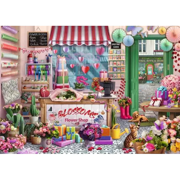 Ravensburger Blossoms Flower Shop 1000 Piece Puzzle - Image 2