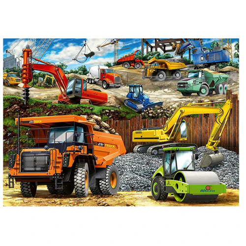 Ravensburger Construction Vehicles 100 Piece Puzzle - Image 2