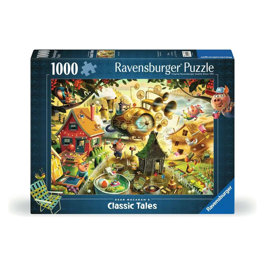 Ravensburger Look Out Little Pigs! 1000 Piece Puzzle