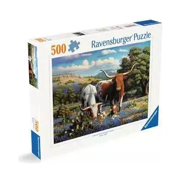 Ravensburger Loving Longhorns 500 Piece Puzzle