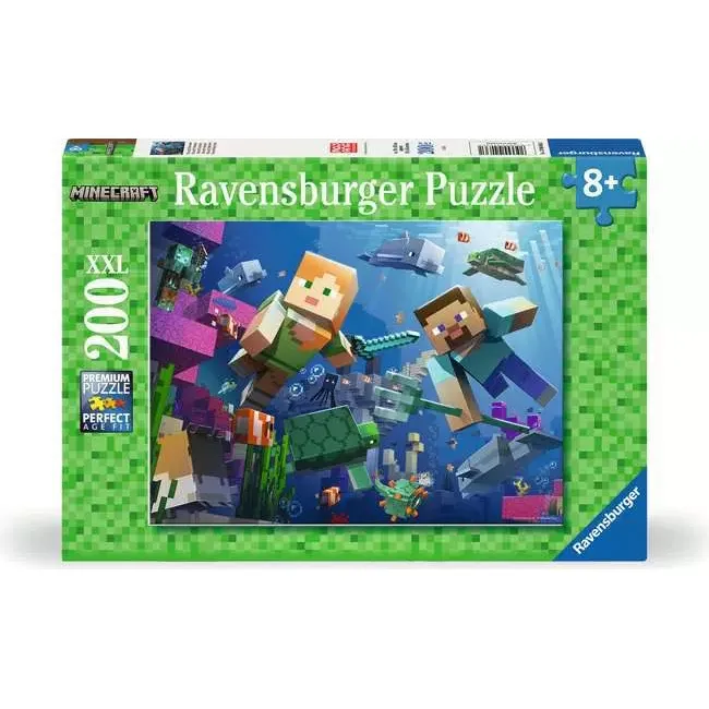 Ravensburger Minecraft Underwater 200 Piece Puzzle