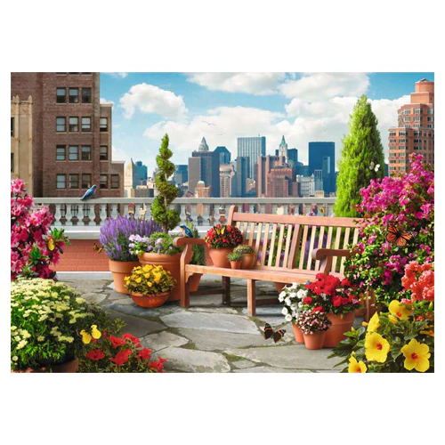 Ravensburger Rooftop Garden 500 Piece Puzzle - Image 2