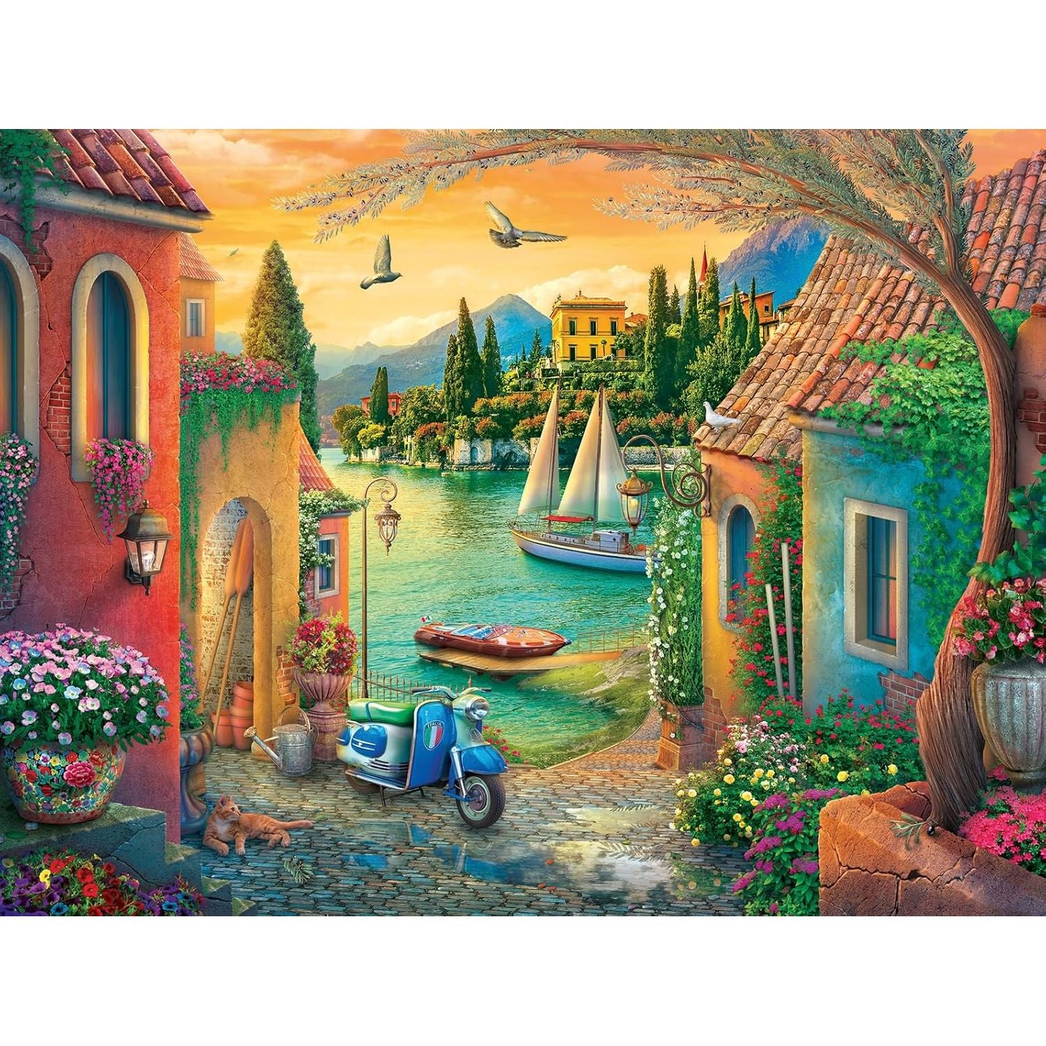 Ravensburger European Villa Views Puzzle 750 pc - Image 2