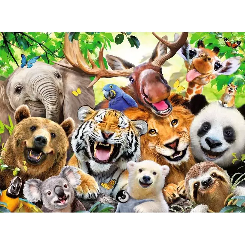Ravensburger Wild Animal Selfie 300 Piece Puzzle - Image 2