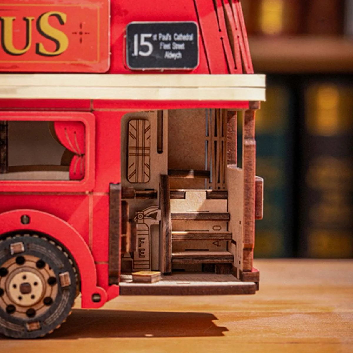 Rolife 3D Wood Puzzle - London Tour Bus - Image 3