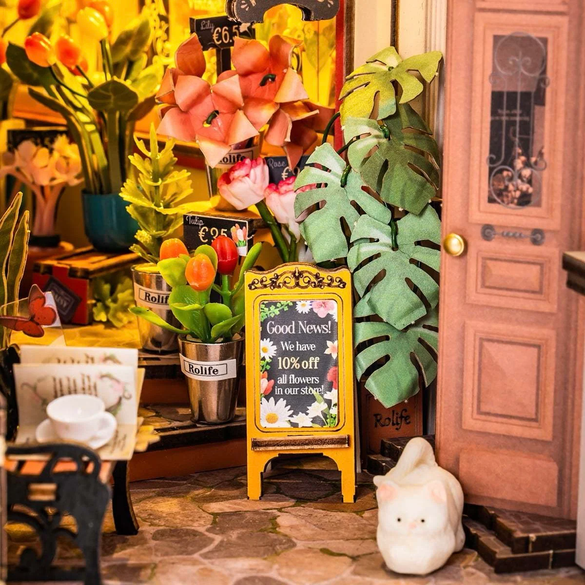Rolife DIY Book Nook & Wonderland Floral Corner - Image 4