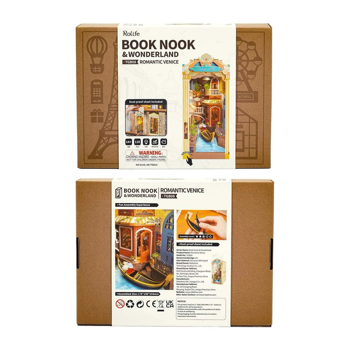 Rolife DIY Book Nook & Wonderland Romantic Venice