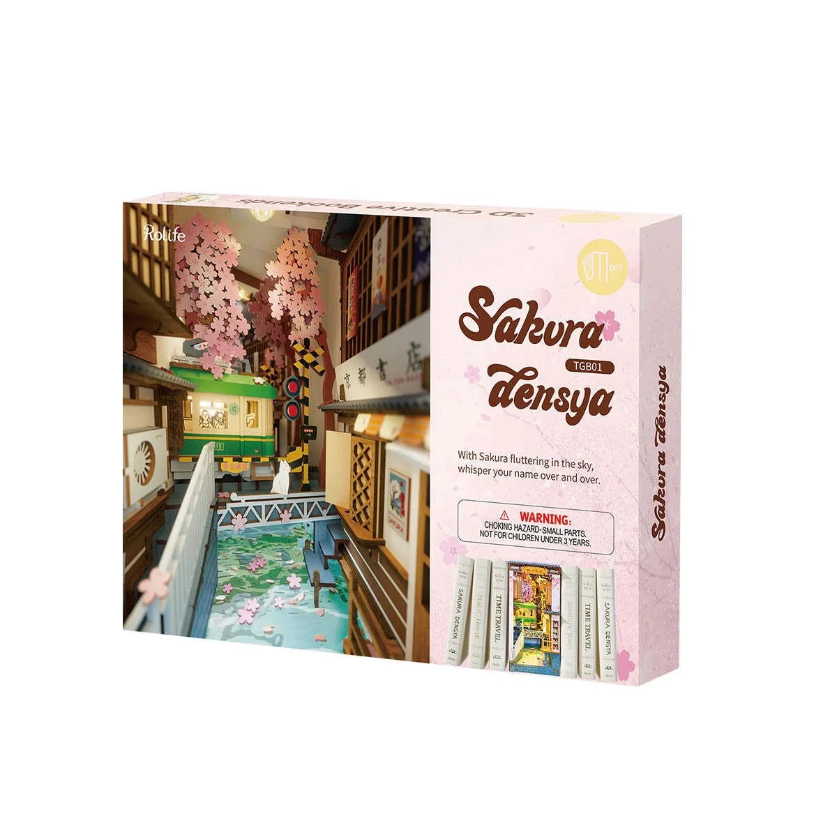 Rolife DIY Book Nook & Wonderland Sakura Densya