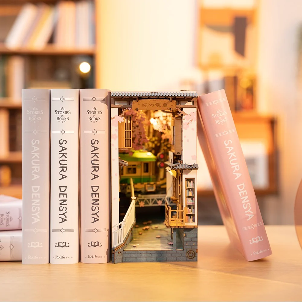Rolife DIY Book Nook & Wonderland Sakura Densya - Image 3