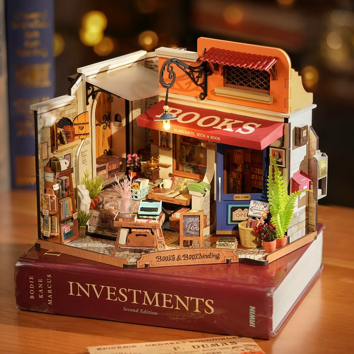Rolife DIY Miniature House Corner Bookstore - Image 3