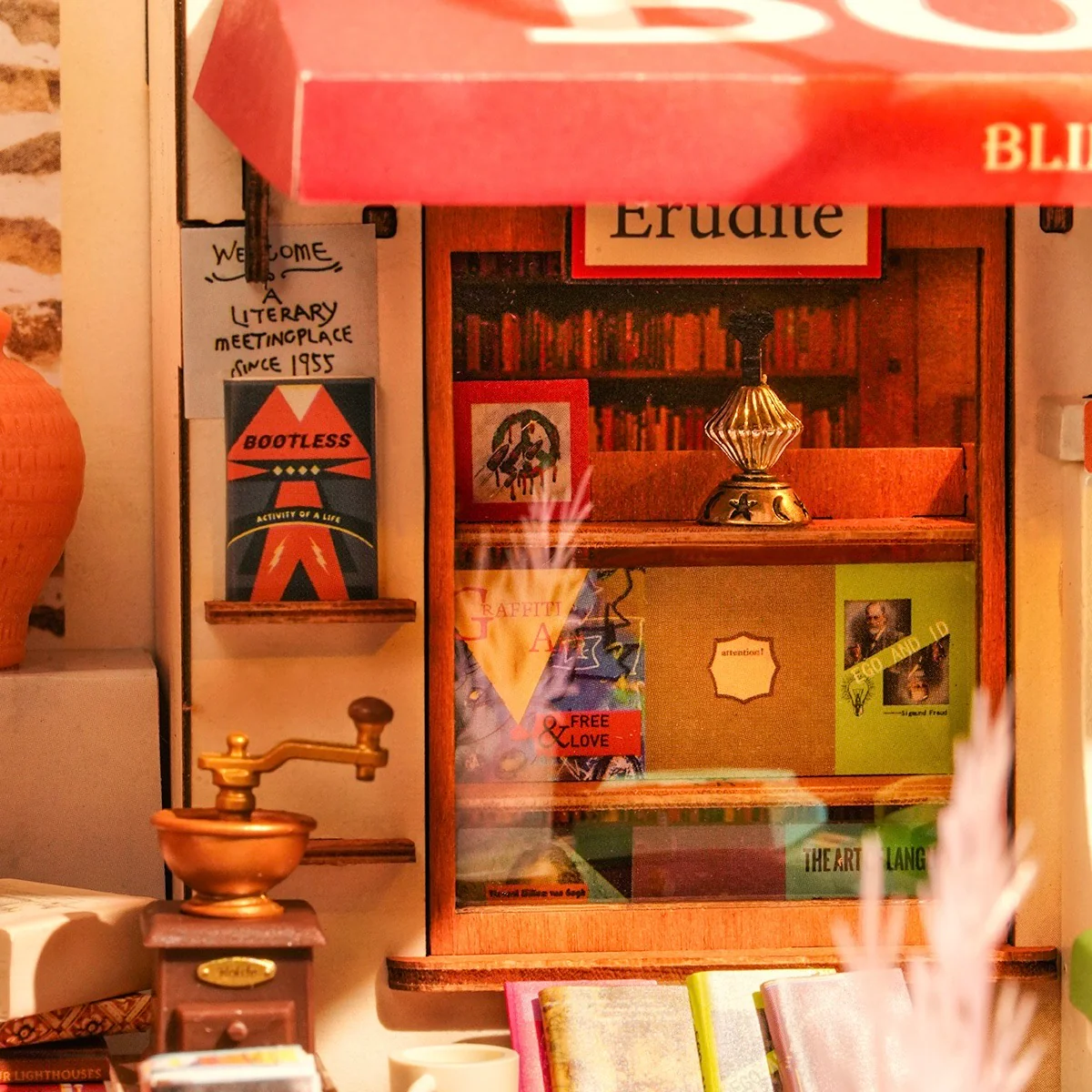 Rolife DIY Miniature House Corner Bookstore - Image 4