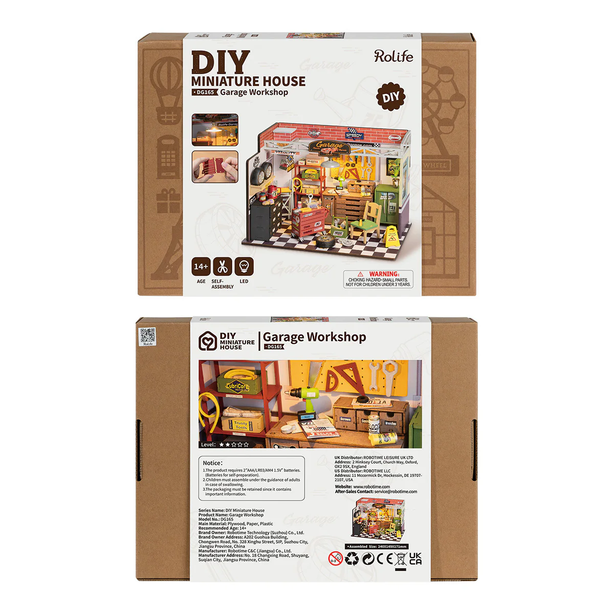 Rolife DIY Miniature House Garage Workshop