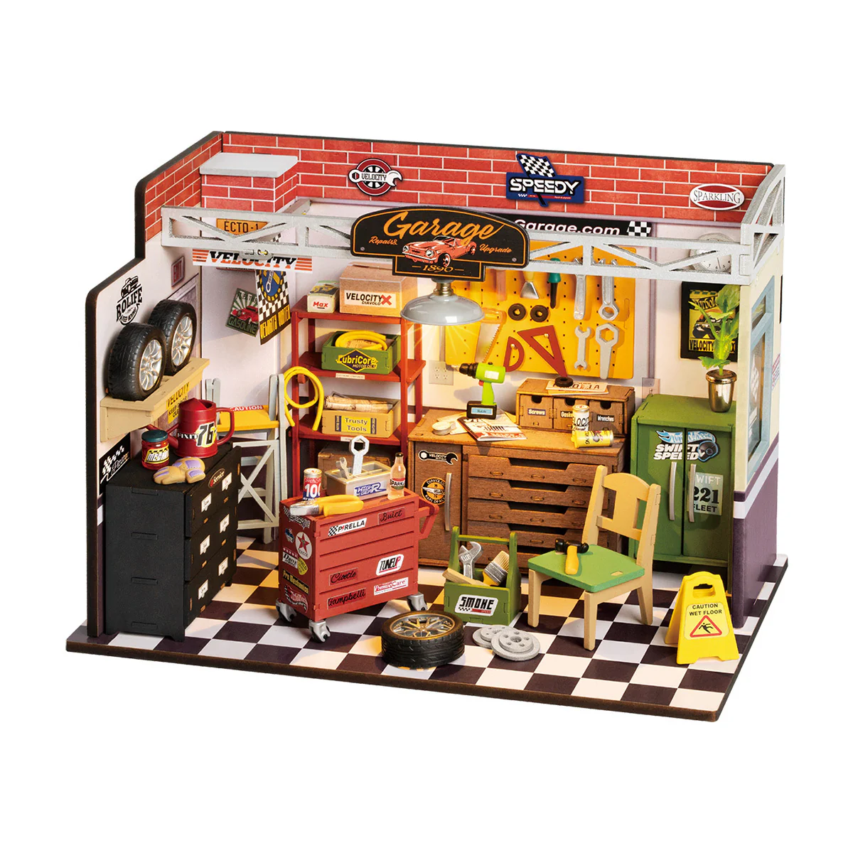 Rolife DIY Miniature House Garage Workshop - Image 2
