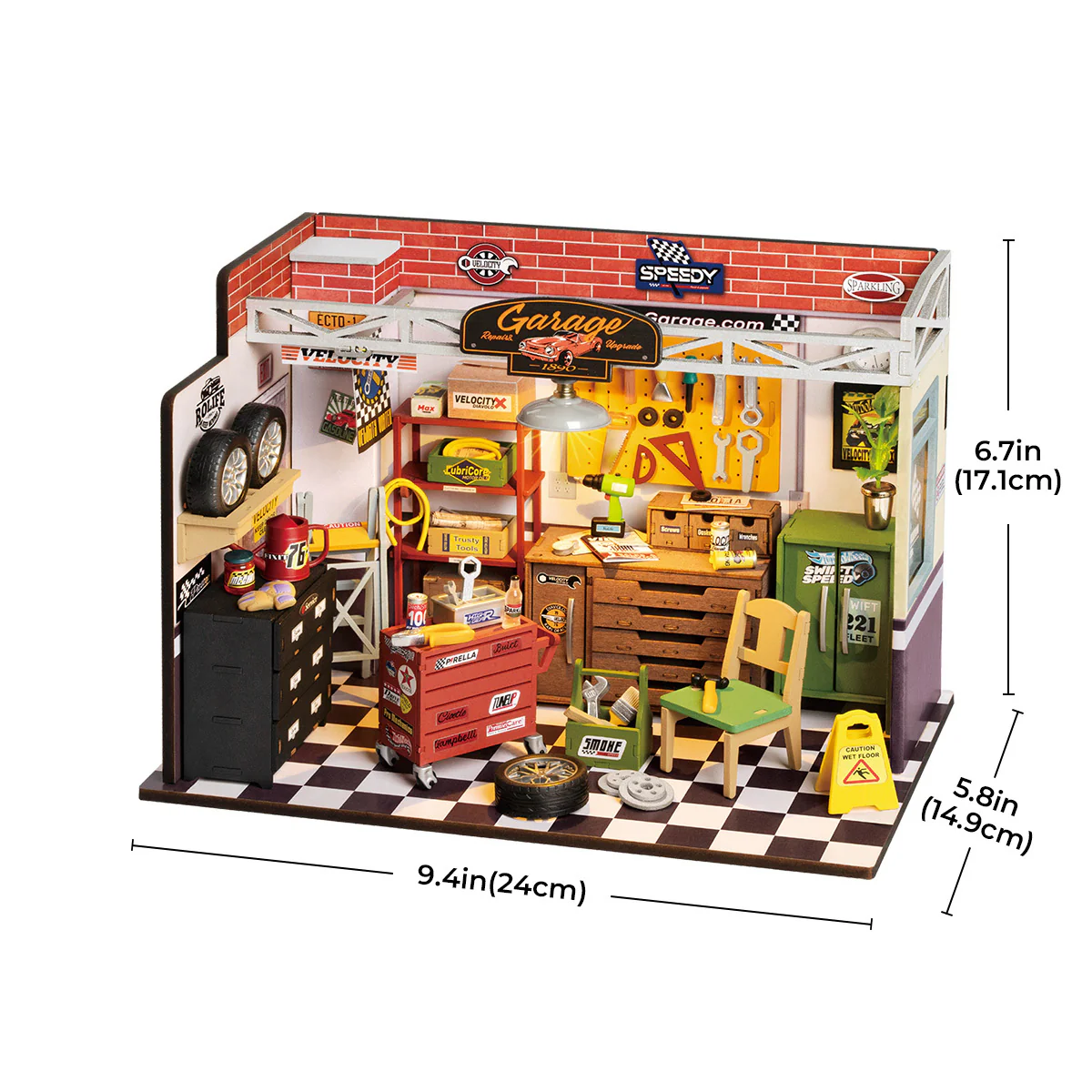 Rolife DIY Miniature House Garage Workshop - Image 3