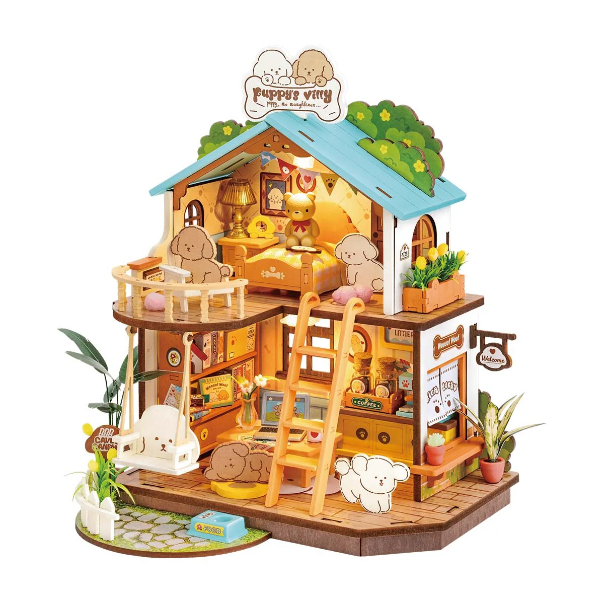 Rolife DIY Miniature House Puppy's Cozy Villa - Image 2