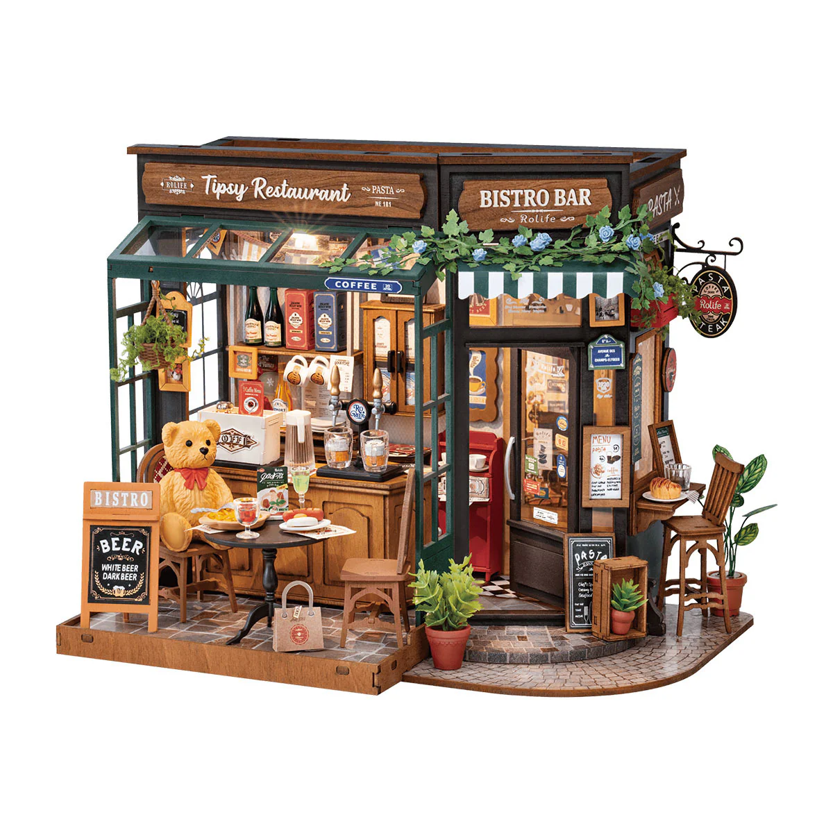 Rolife DIY Miniature House Tipsy Restaurant - Image 2
