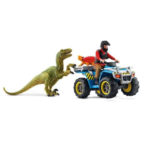Schleich Dinosaurs Quad Escape from Velociraptor 41466 - Image 2